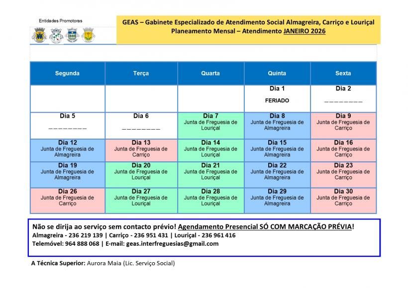 Mapa de Atendimento Especializado Atendimento Social | Janeiro 2026