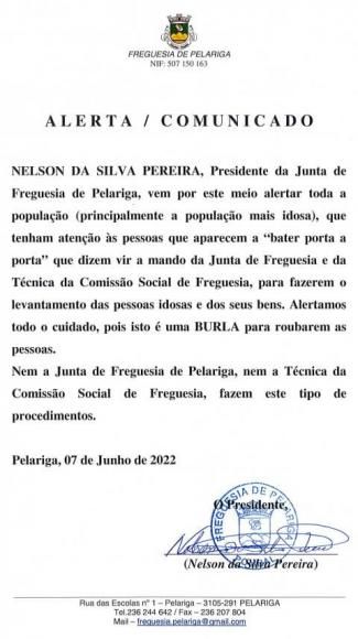 Alerta/Comunicado