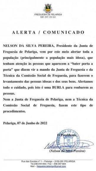 Alerta/Comunicado
