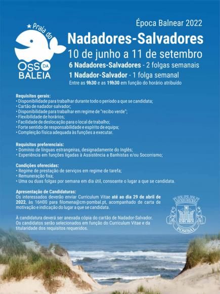 Praia Do Osso Da Baleia - Contratação Das Equipas De Nadadores-Salvadores